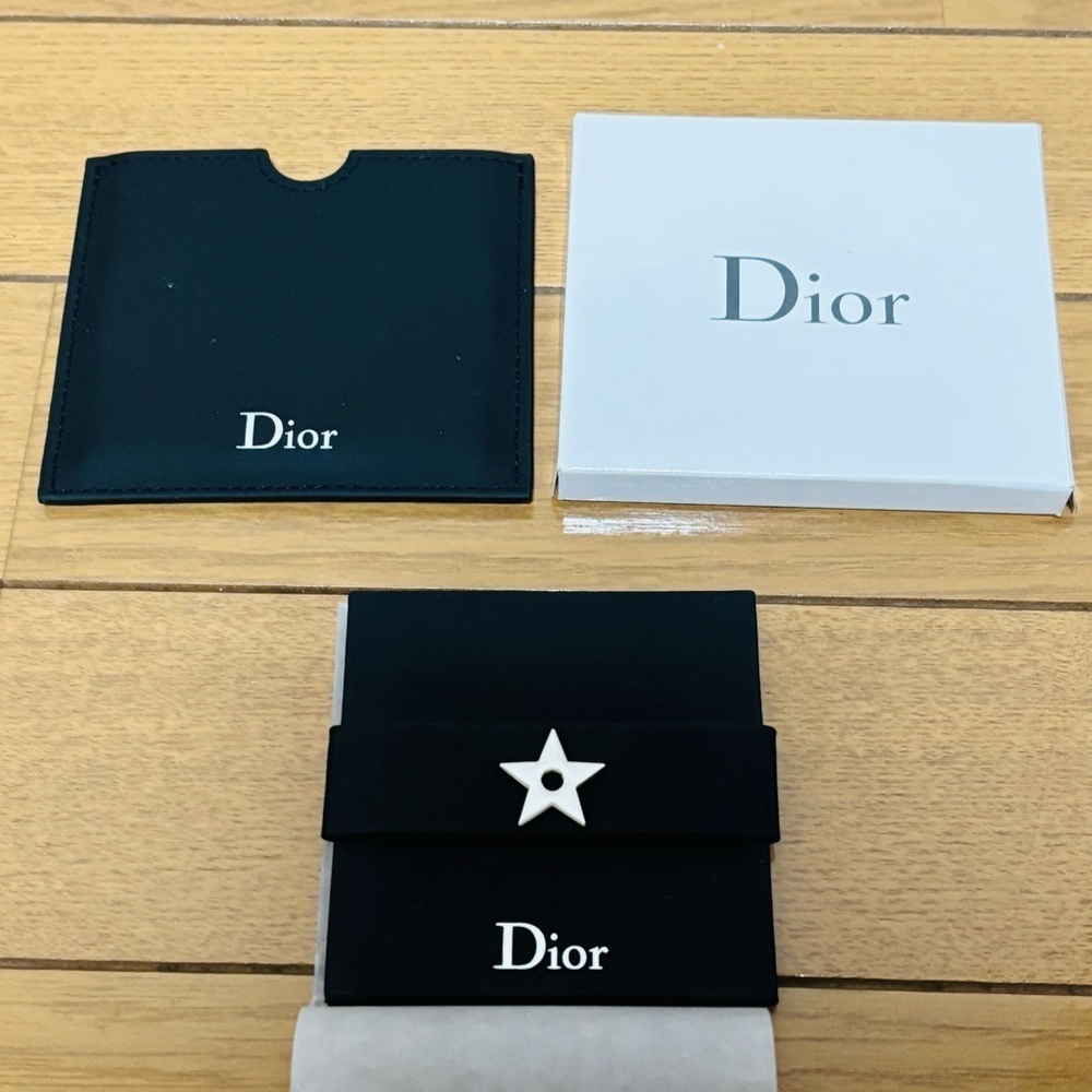 Dior Black Mirror with Leather Case & box